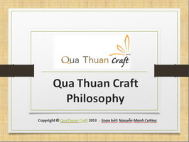 Asian Craft Philosophy